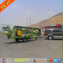 portable auto mobile articulant éclairage ascenseur diesel moteur boom manlift prix